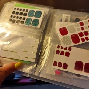 Album of sticks and nail wraps this is not hair finger and toe nails